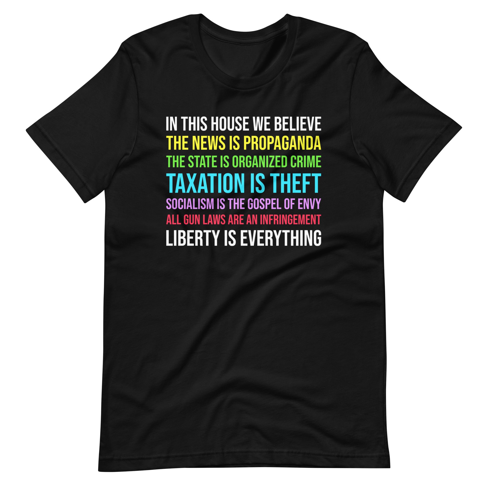 In This House We Believe Libertarian Version Shirt – Libertarian Country