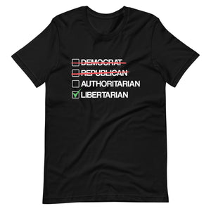 Libertarian vs Authoritarian Shirt - Libertarian Country