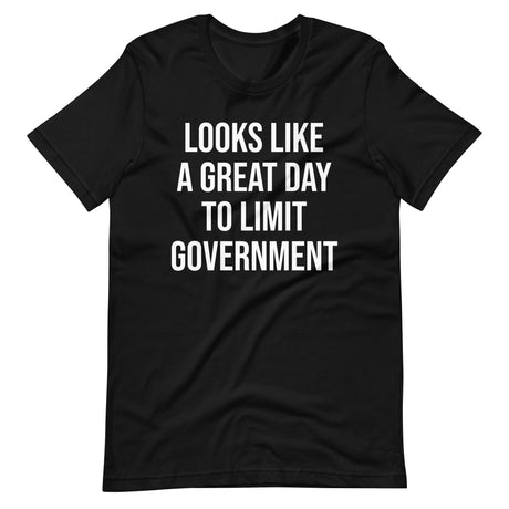 Looks Like a Great Day to Limit Government Shirt - Libertarian Country