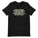 I Was Banned On Social Media Shirt - Libertarian Country