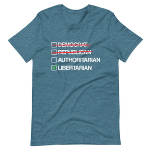 Libertarian vs Authoritarian Shirt - Libertarian Country