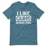 I Like Guns And Maybe 3 People Shirt - Libertarian Country