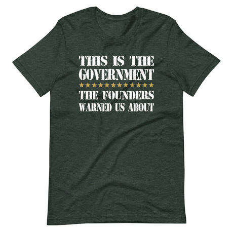 Government Founders Warned Us About Shirt - Libertarian Country
