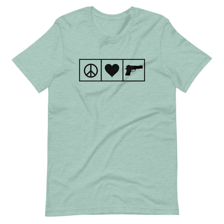 Peace Love Guns Shirt - Libertarian Country