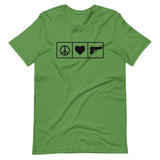 Peace Love Guns Shirt by Libertarian Country
