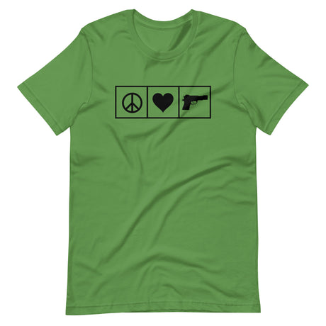 Peace Love Guns Shirt by Libertarian Country