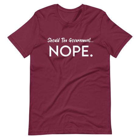 Should The Government Nope Shirt - Libertarian Country