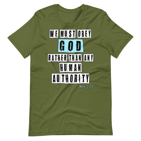 We Must Obey God Acts 5:29 Premium Shirt - Libertarian Country