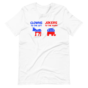 Clowns to the Left Jokers to the Right Premium Shirt - Libertarian Country