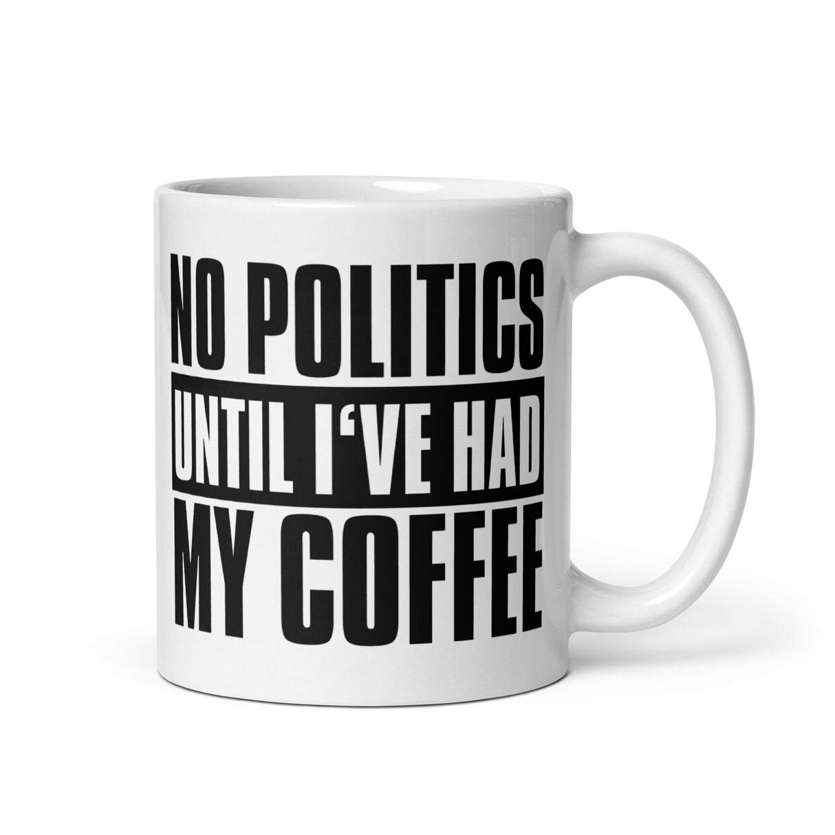 No Politics Until I've Had My Coffee Mug by Libertarian Country