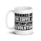 Mornings Are For Coffee And Contemplation Coffee Mug - Libertarian Country