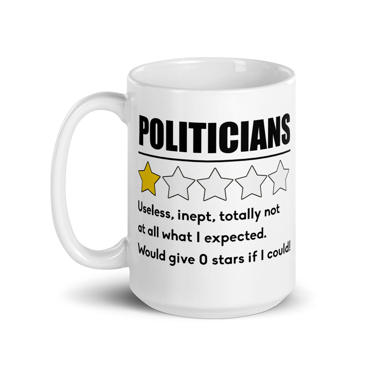Politicians Very Bad Would Not Recommend Coffee Mug - Libertarian Country