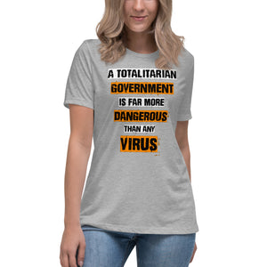 Totalitarian Government Virus Women's Shirt - Libertarian Country