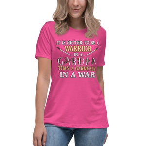 Warrior in a Garden Women's Shirt - Libertarian Country