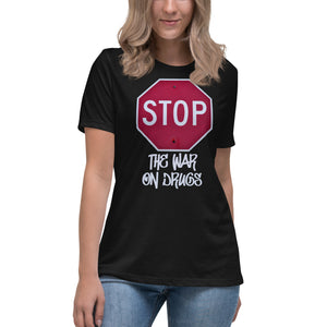 Stop The War on Drugs Women's Shirt by Libertarian Country
