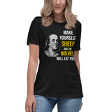 Ben Franklin Sheep and Wolves Women's Shirt