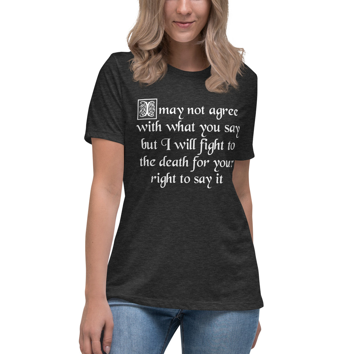 Fight For Your Right To Say It Women's Shirt by Libertarian Country