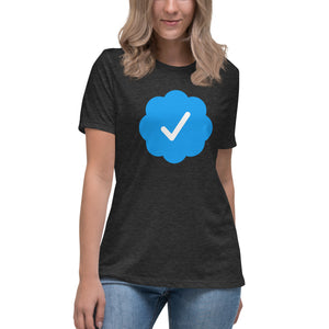 Blue Check Verified Women's Shirt - Libertarian Country