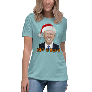 Joe Biden Happy Halloween Women's Shirt - Libertarian Country