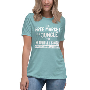The Free Market Jungle Women's Shirt - Libertarian Country
