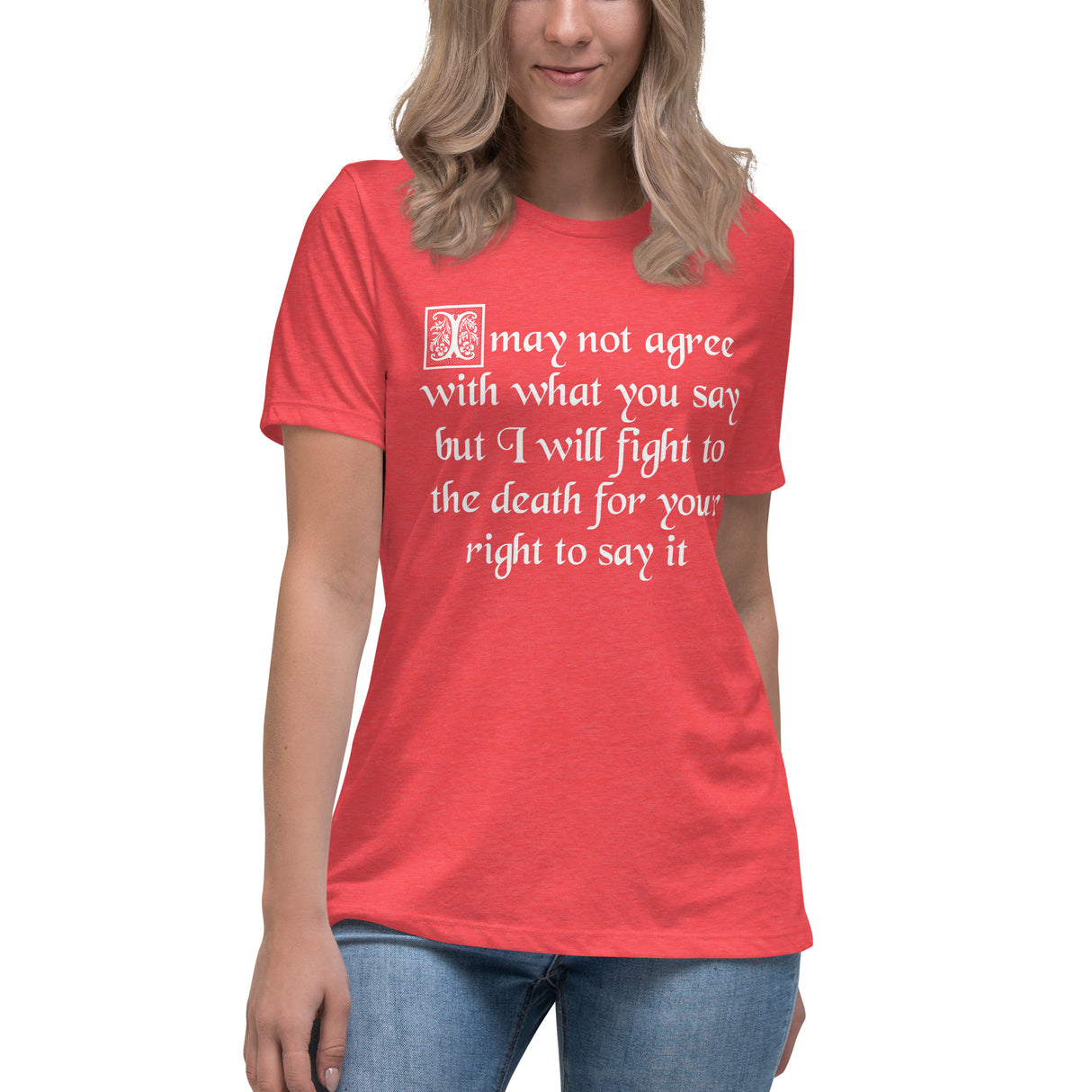 Fight For Your Right To Say It Women's Shirt - Libertarian Country