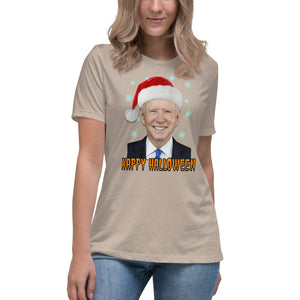 Joe Biden Happy Halloween Women's Shirt by Libertarian Country