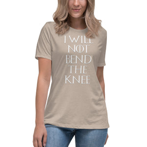 I Will Not Bend The Knee Women's Shirt - Libertarian Country