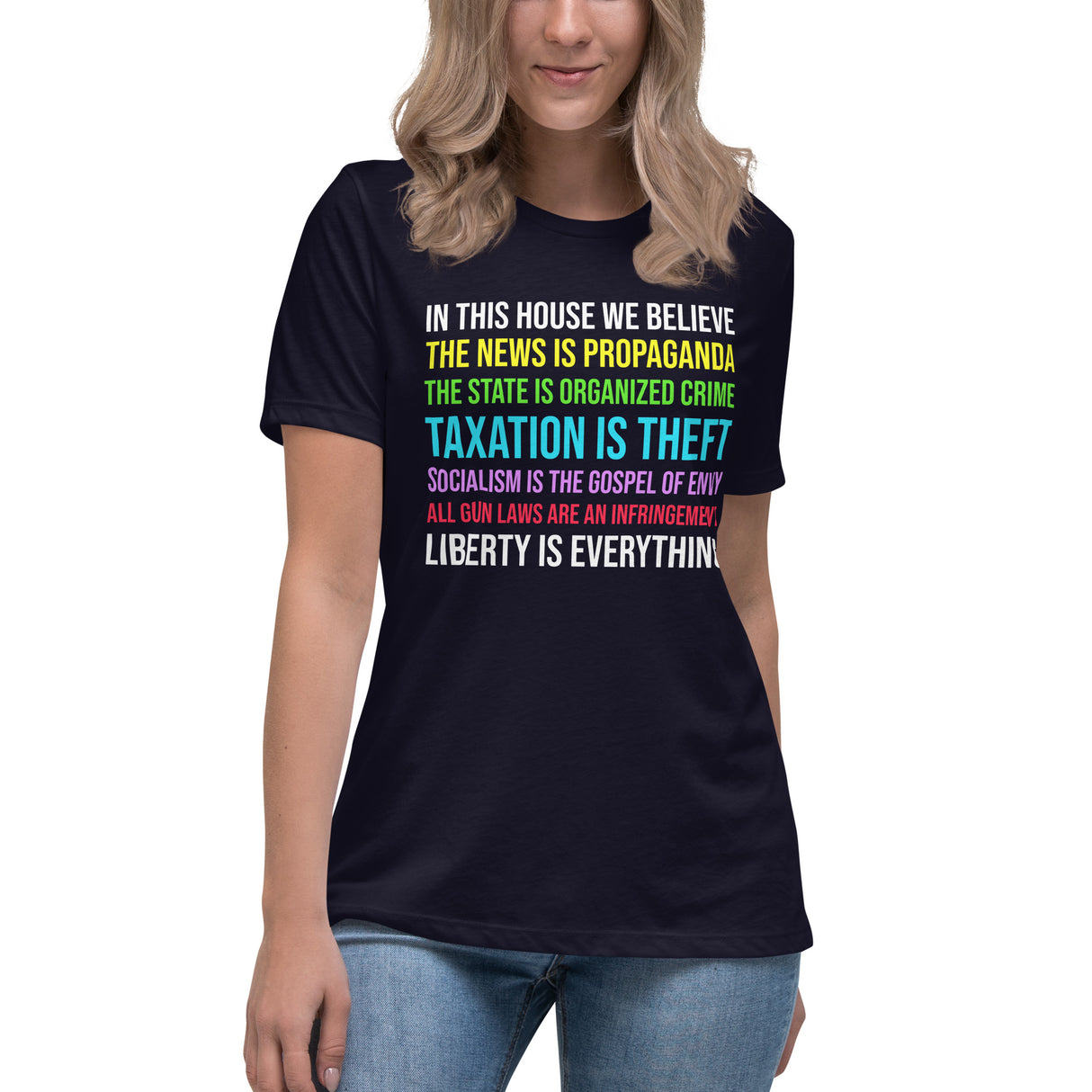 In This House We Believe Libertarian Version Women's Shirt