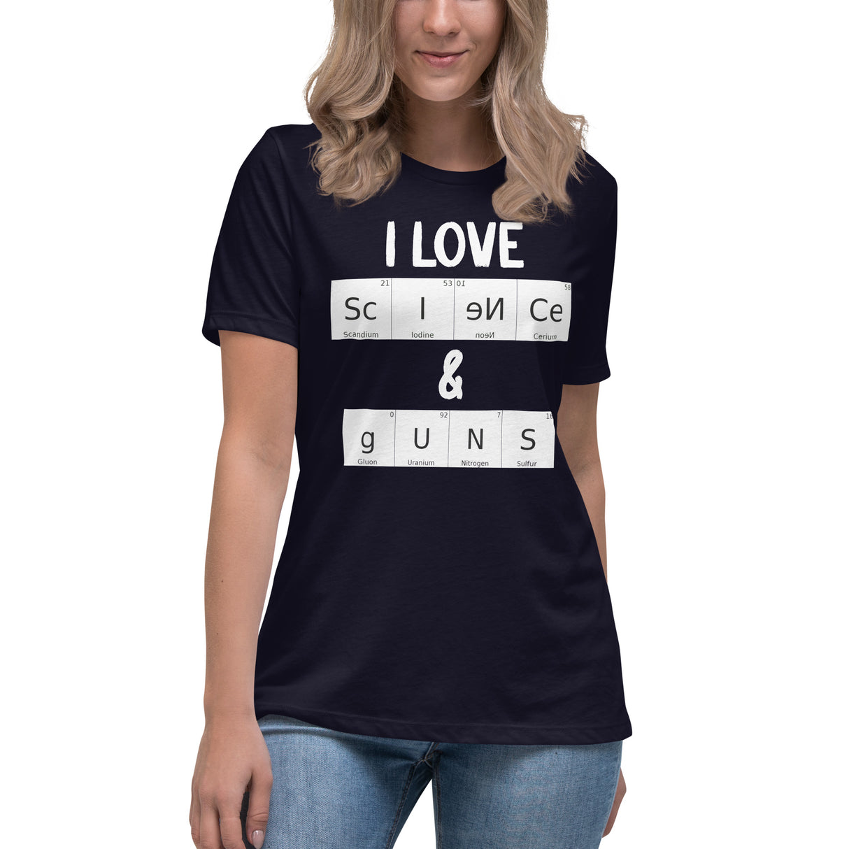 I Love Science and Guns Women's Shirt
