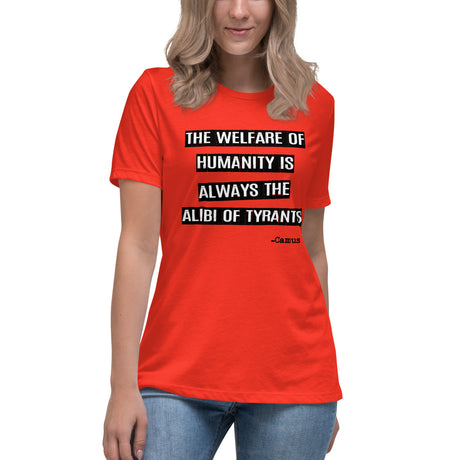 Albert Camus Alibi of Tyrants Women's Shirt - Libertarian Country