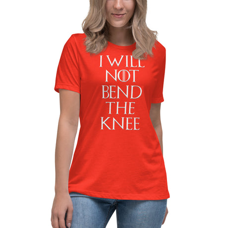 I Will Not Bend The Knee Women's Shirt - Libertarian Country